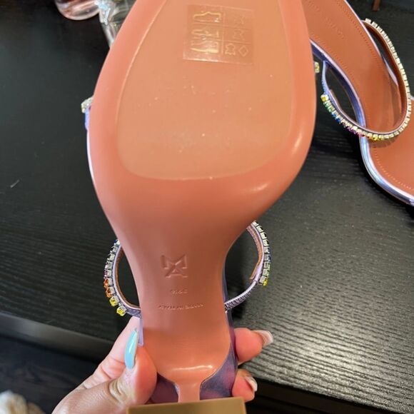 Amina Muaddi Gilda Crystal Sandal - Picture 4 of 4